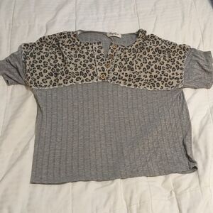 Haptics by Holly Harper mixed material top size Medium